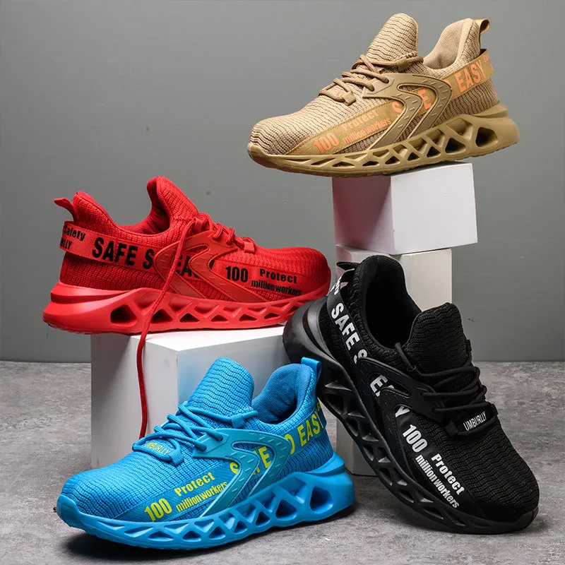 Fashion Men Orthopedic comfortable steel toe sneakers shoes