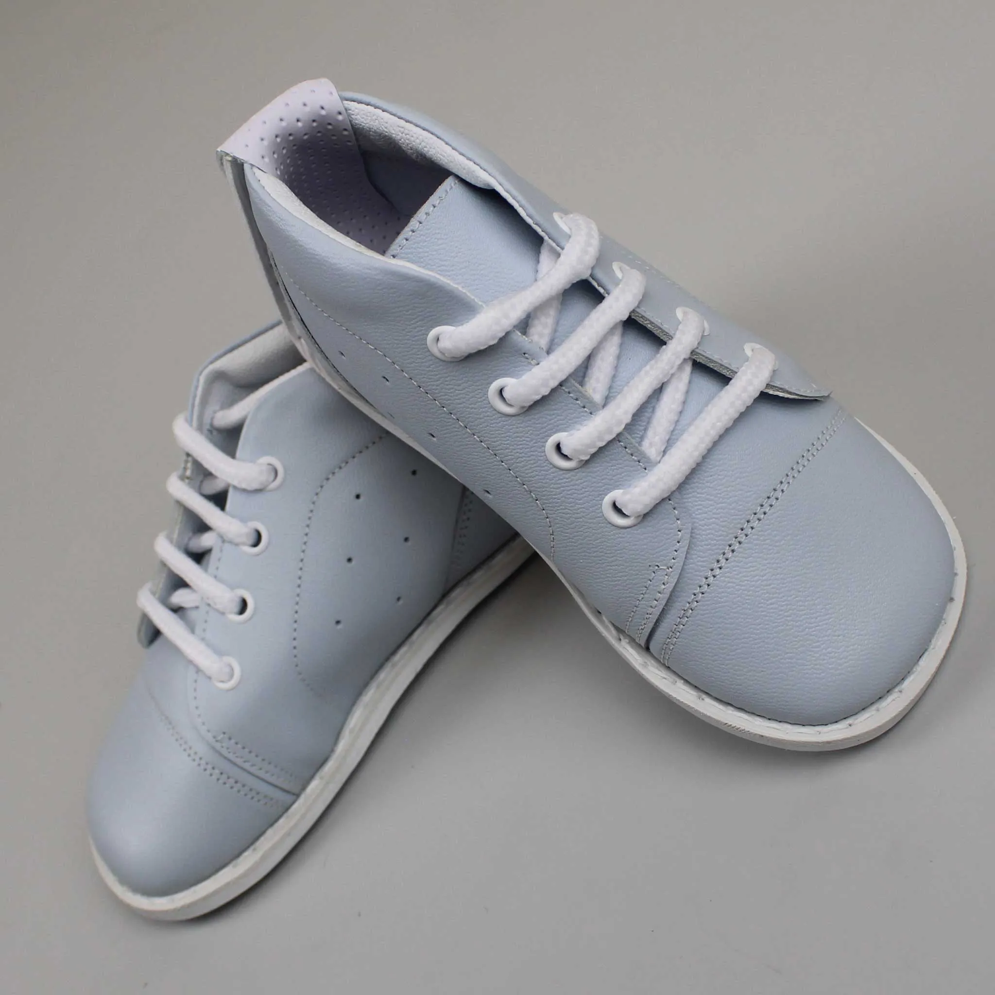 First Walker Shoes - Boys - Hard Sole Blue Leather - Pex Remi