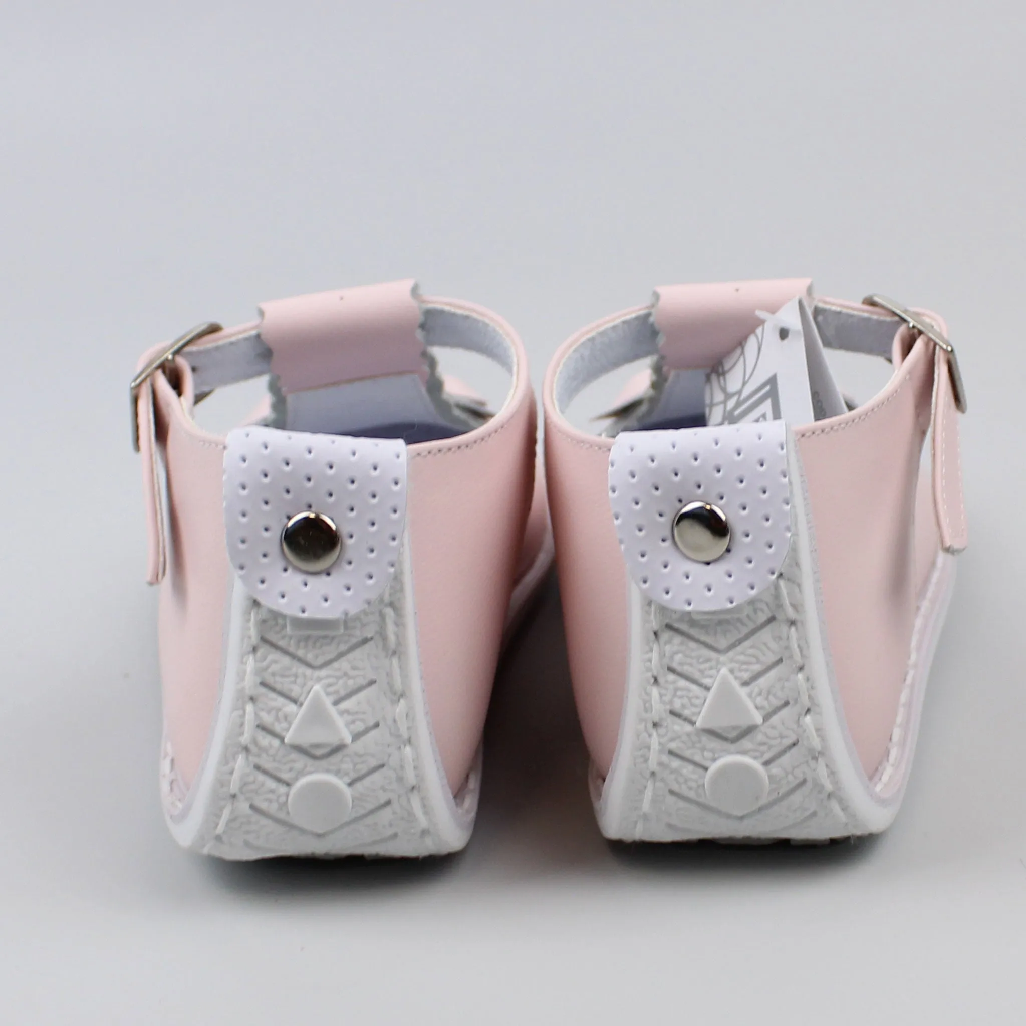First Walker Shoes - Hard Sole Pink Leather T Bar - Pex Isla