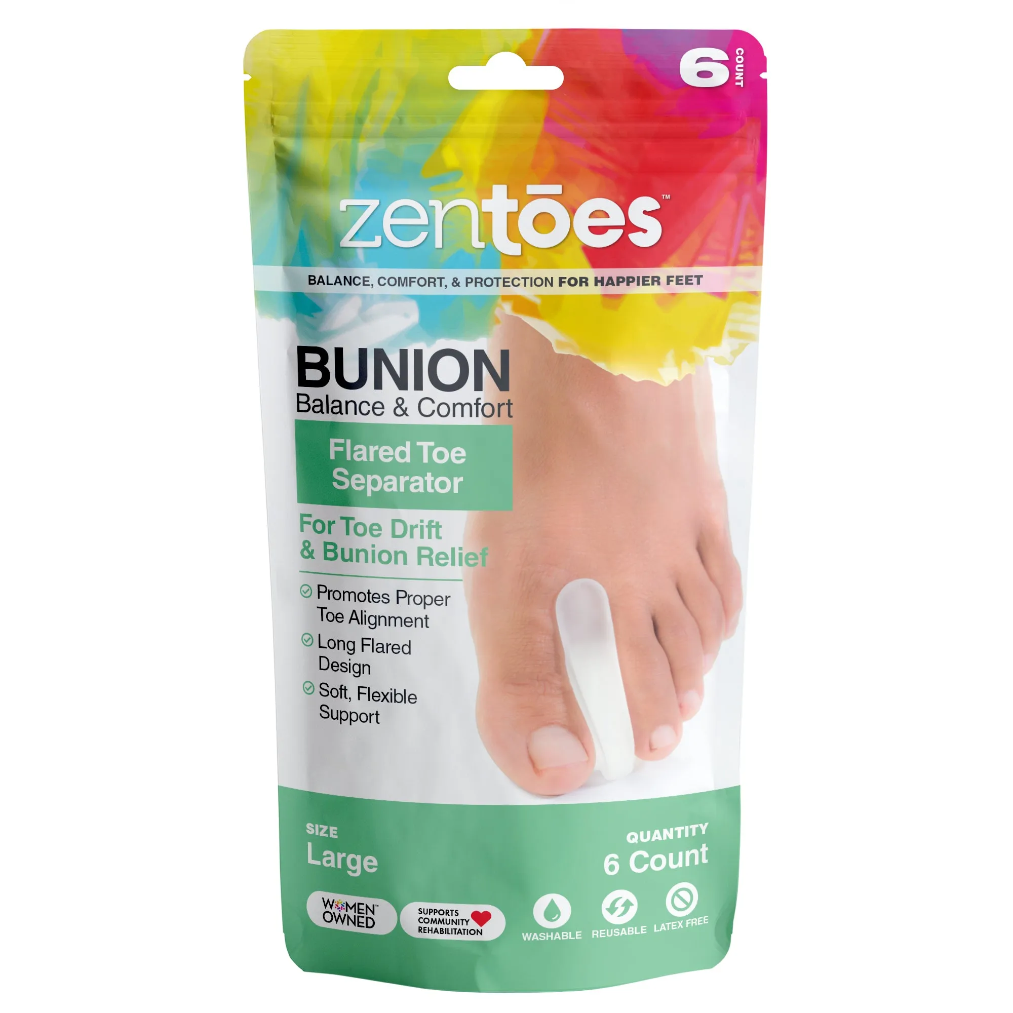 Flared Gel Toe Separators