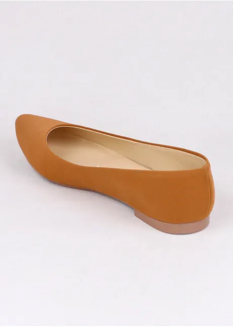 Flat suede puntal lisa