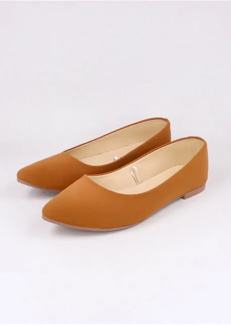 Flat suede puntal lisa