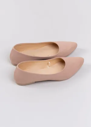 Flat suede puntal lisa