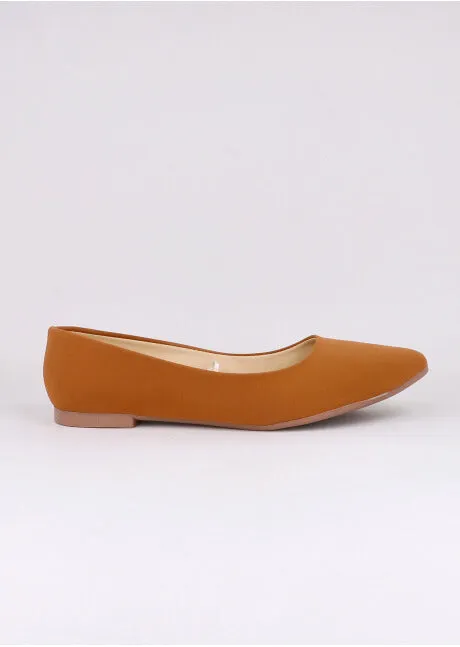 Flat suede puntal lisa
