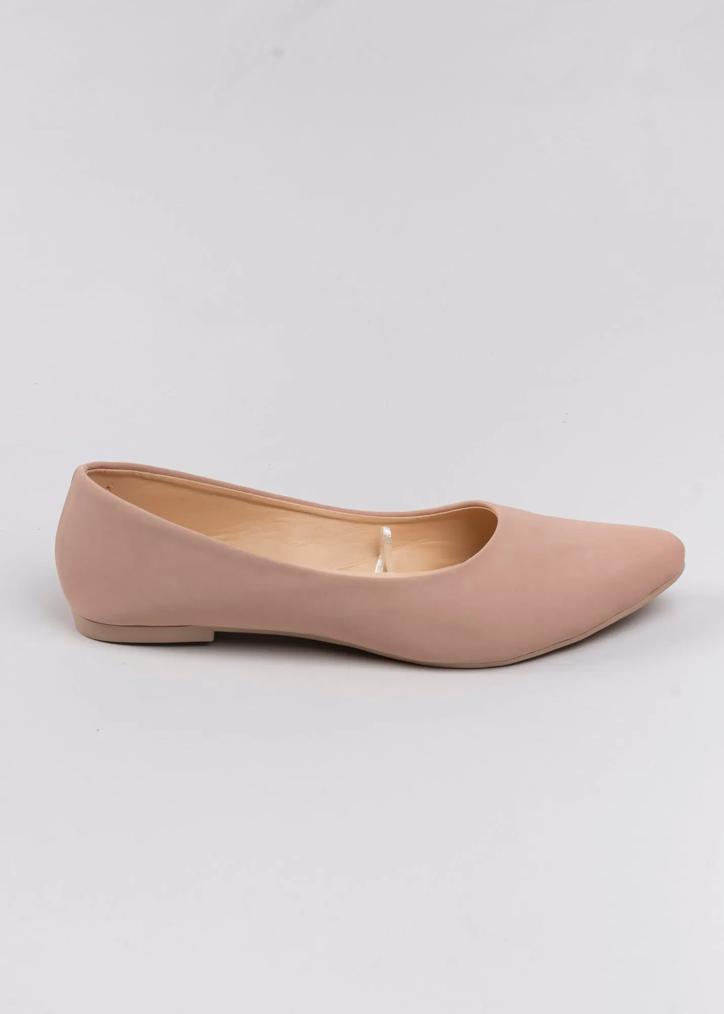 Flat suede puntal lisa