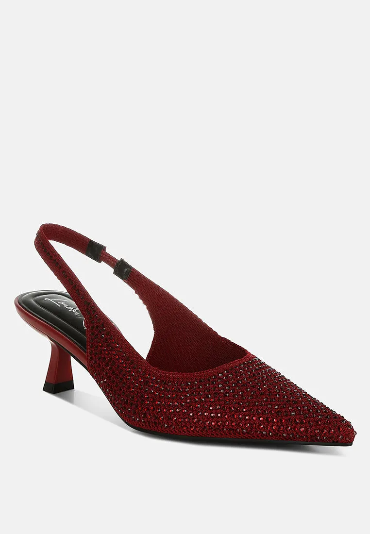 Flyknit Rhinestone Slingback Sandals By MODE