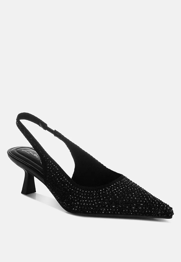 Flyknit Rhinestone Slingback Sandals By MODE