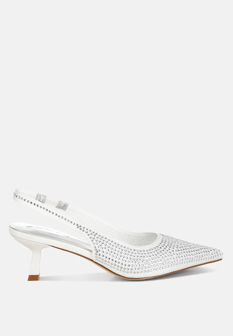 Flyknit Rhinestone Slingback Sandals By MODE