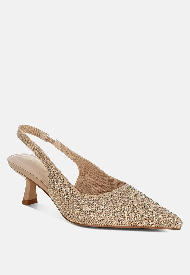 Flyknit Rhinestone Slingback Sandals By MODE