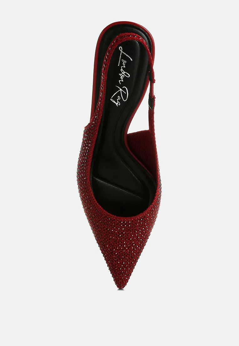 Flyknit Rhinestone Slingback Sandals By MODE