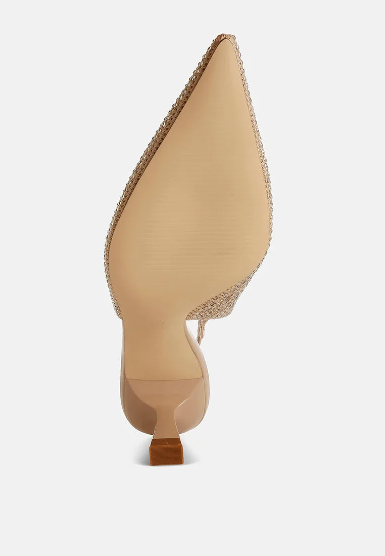 Flyknit Rhinestone Slingback Sandals By MODE
