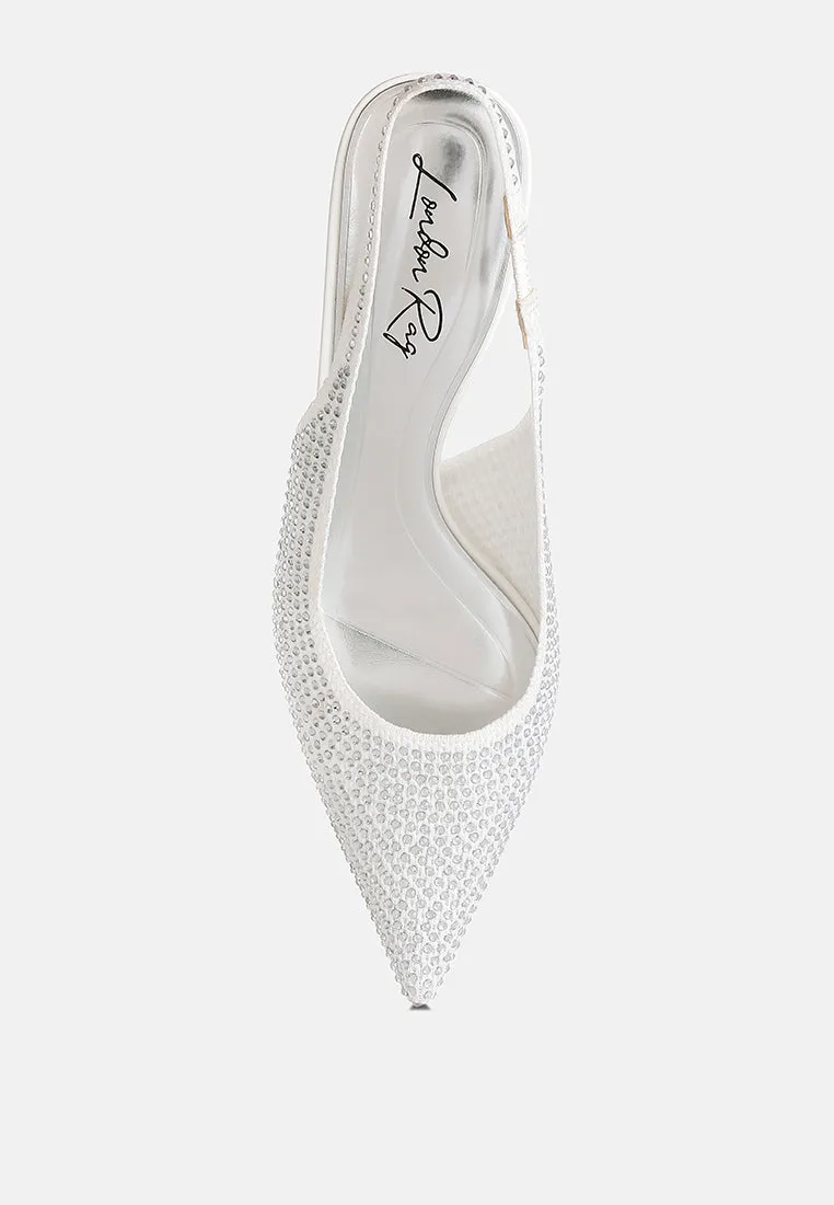 Flyknit Rhinestone Slingback Sandals By MODE