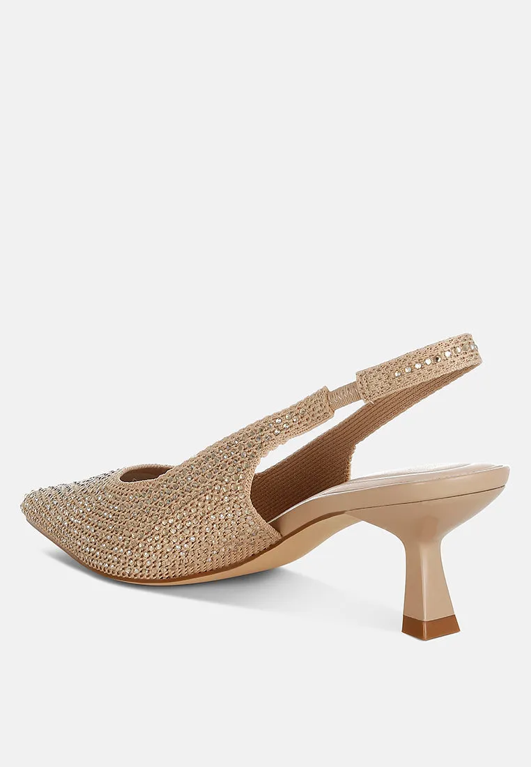 Flyknit Rhinestone Slingback Sandals By MODE