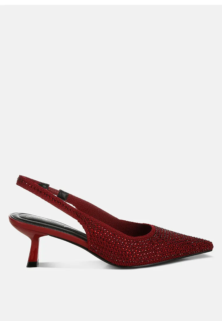 Flyknit Rhinestone Slingback Sandals By MODE