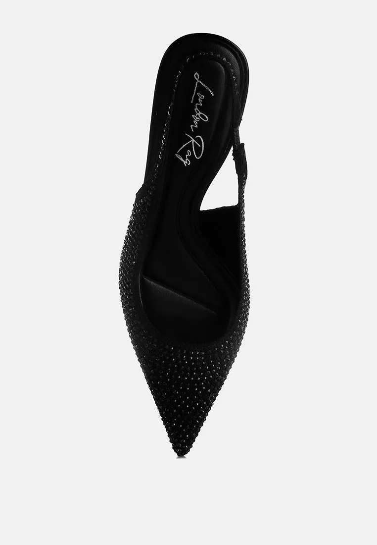 Flyknit Rhinestone Slingback Sandals By MODE