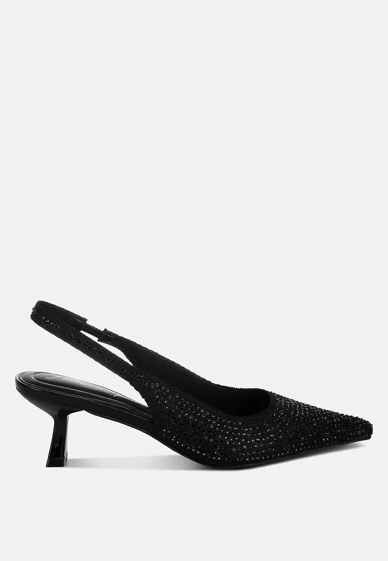 Flyknit Rhinestone Slingback Sandals By MODE