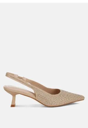 Flyknit Rhinestone Slingback Sandals By MODE