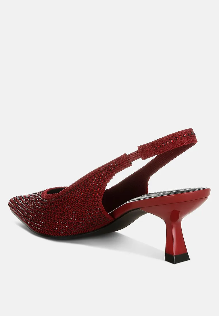 Flyknit Rhinestone Slingback Sandals By MODE