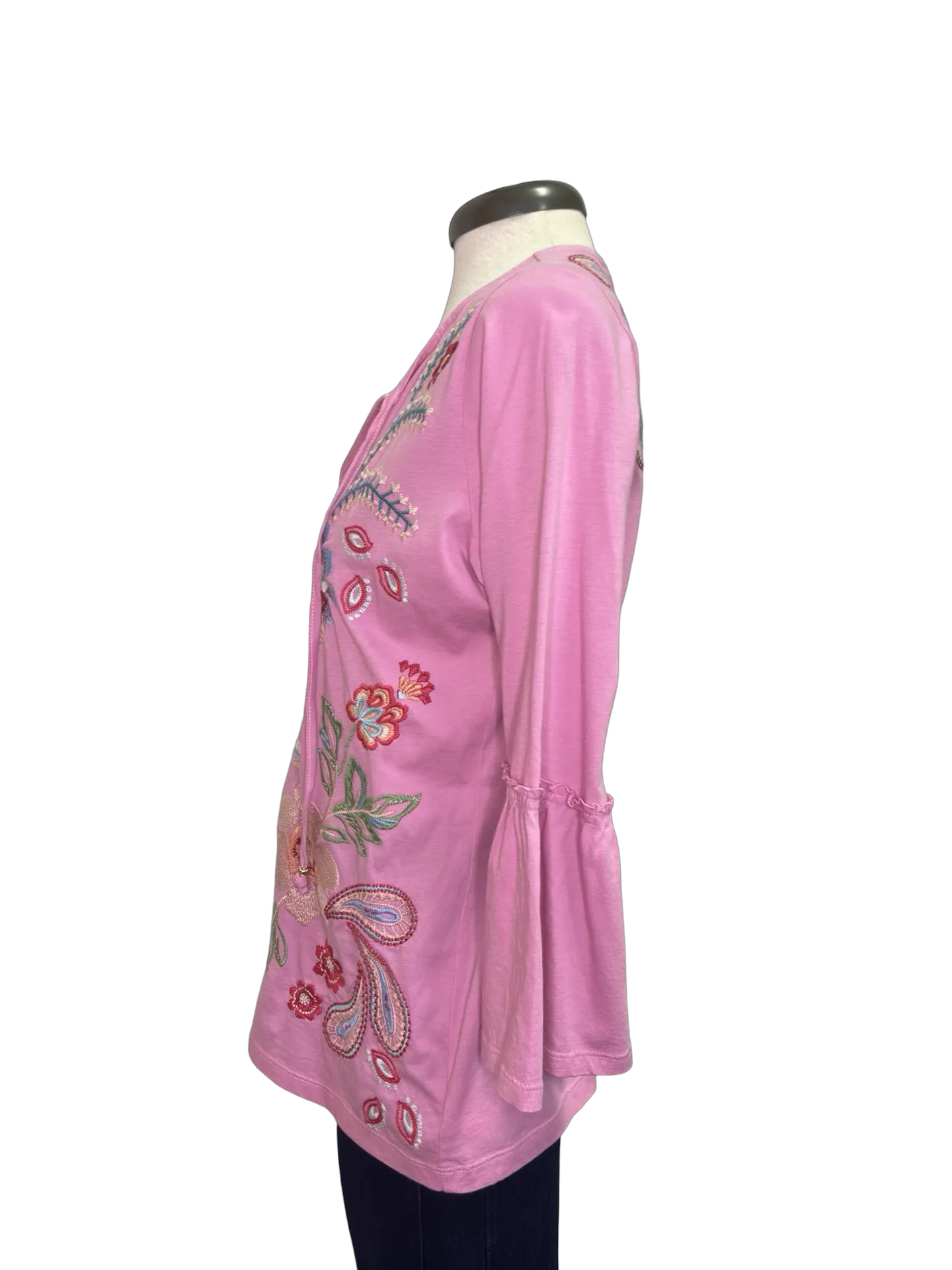 Freyde Ruffle Sleeve T Shirt Moonlite Mauve