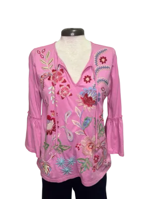 Freyde Ruffle Sleeve T Shirt Moonlite Mauve