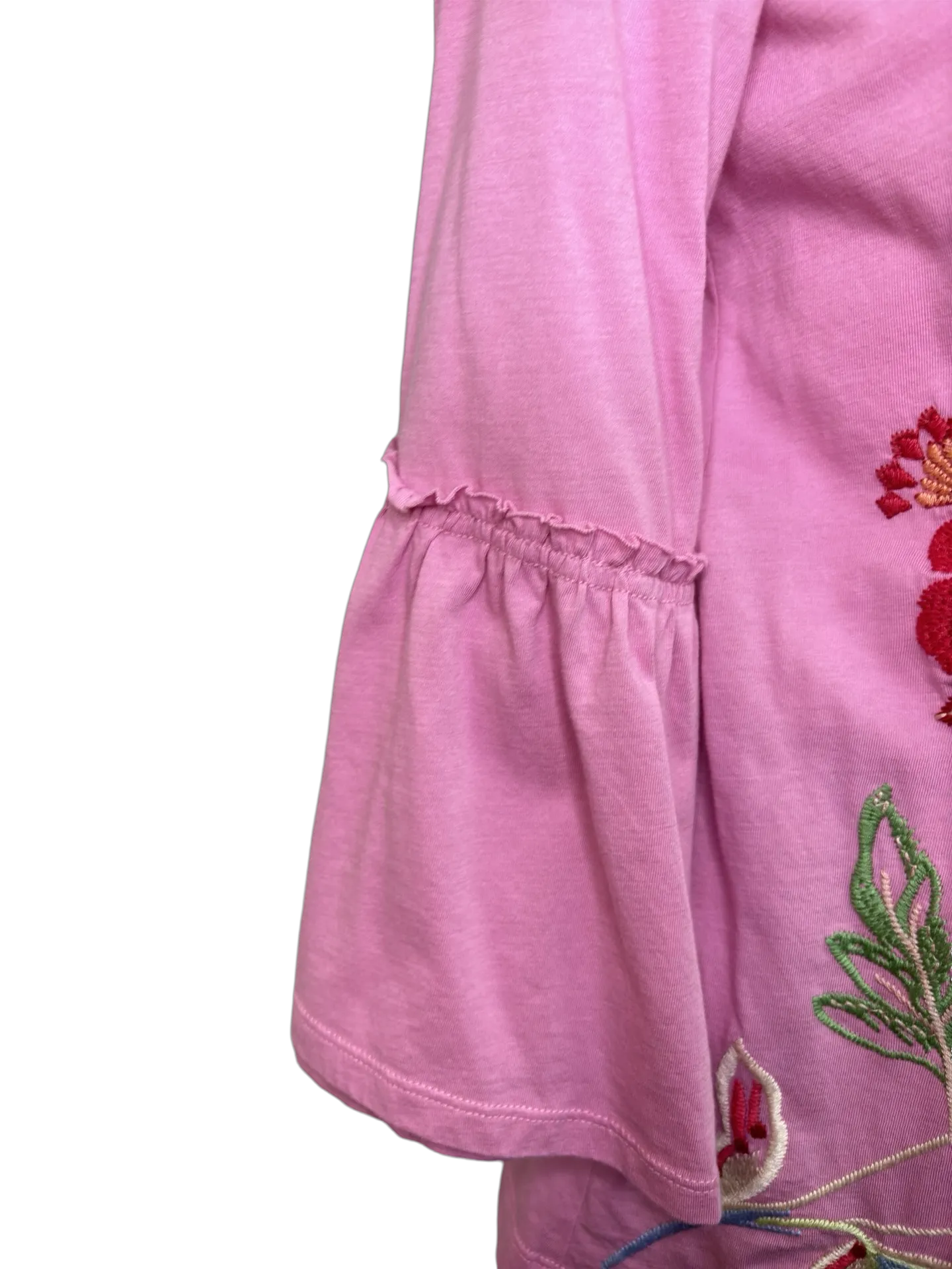 Freyde Ruffle Sleeve T Shirt Moonlite Mauve