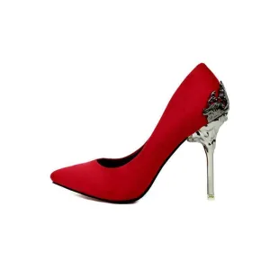Frosted Red Suede Shoes