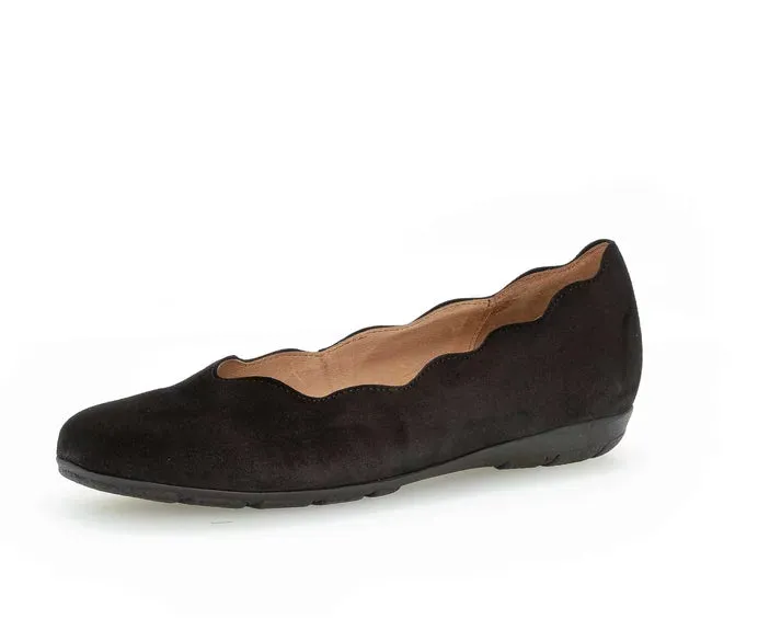 Gabor 34.166.17 Sportliche Ballerina schwarz Women's Flat