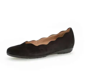 Gabor 34.166.17 Sportliche Ballerina schwarz Women's Flat