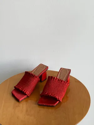 GANNI smock kitten heel