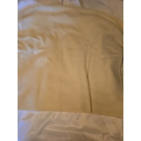 GAP Lightweight Women's V-Neck Long Sleeve Sweater Cream Size XL