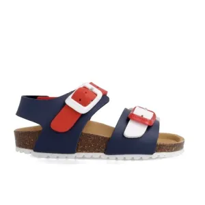 Garvalin - Bio Sandal- Azul Marino Navy/Red/White