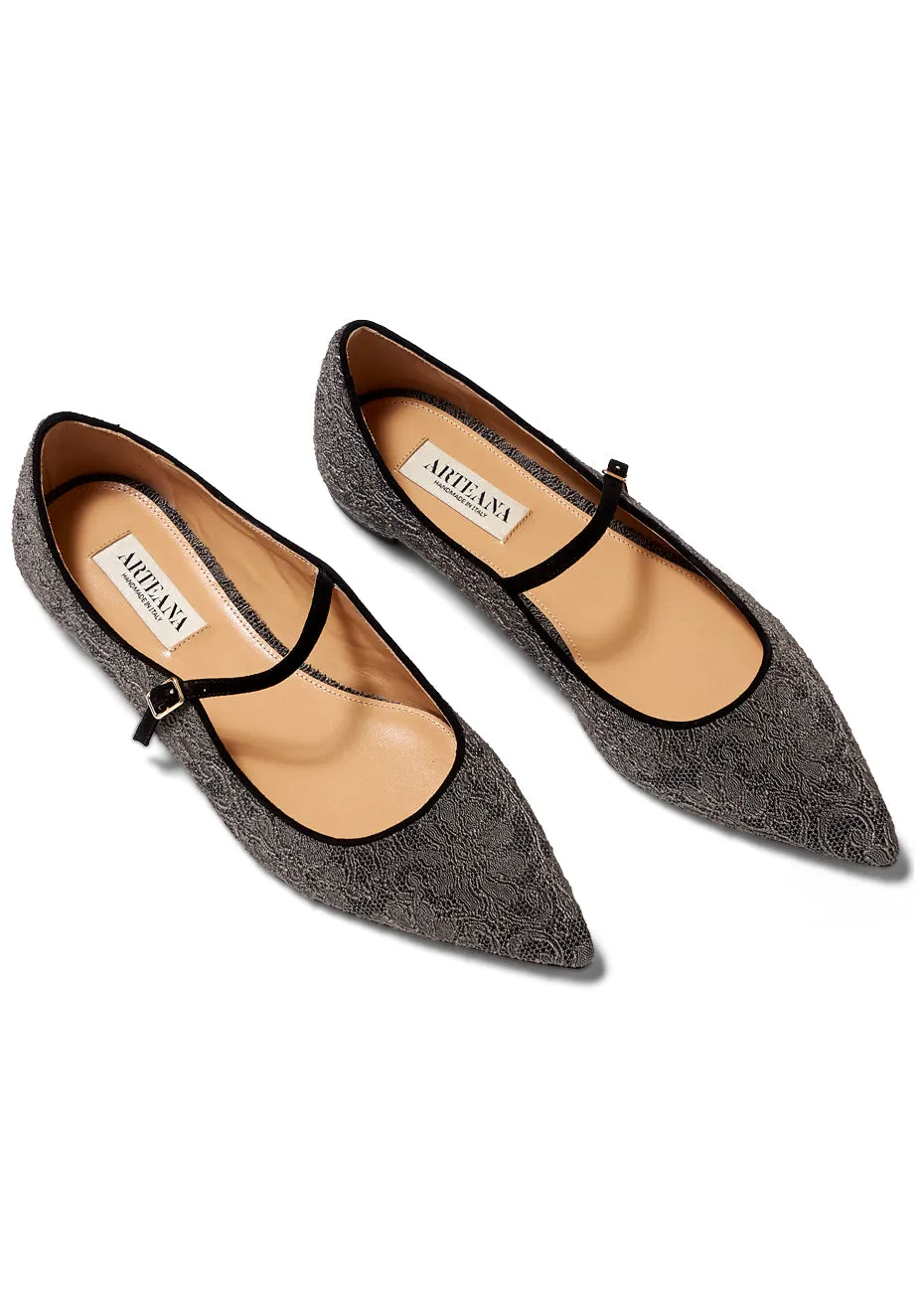 Genova Mary Jane Flats Taupe
