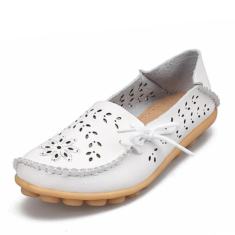 Genuine Leather Woman Loafer Shoes