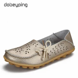 Genuine Leather Woman Loafer Shoes