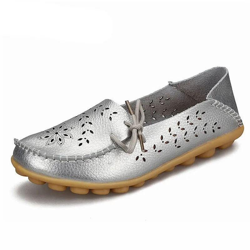 Genuine Leather Woman Loafer Shoes