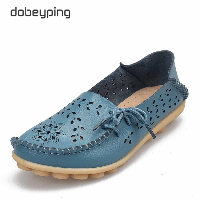 Genuine Leather Woman Loafer Shoes
