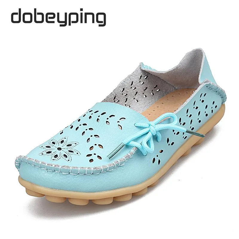 Genuine Leather Woman Loafer Shoes