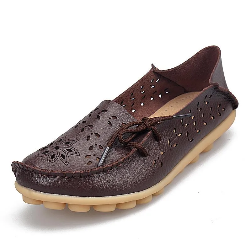 Genuine Leather Woman Loafer Shoes