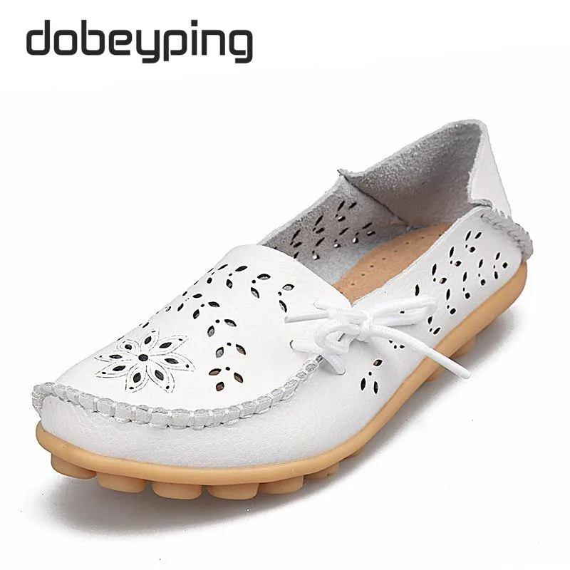 Genuine Leather Woman Loafer Shoes