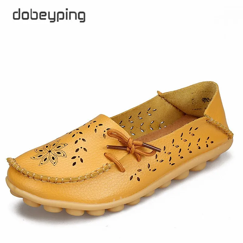 Genuine Leather Woman Loafer Shoes