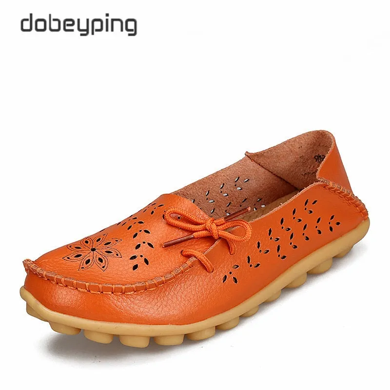 Genuine Leather Woman Loafer Shoes