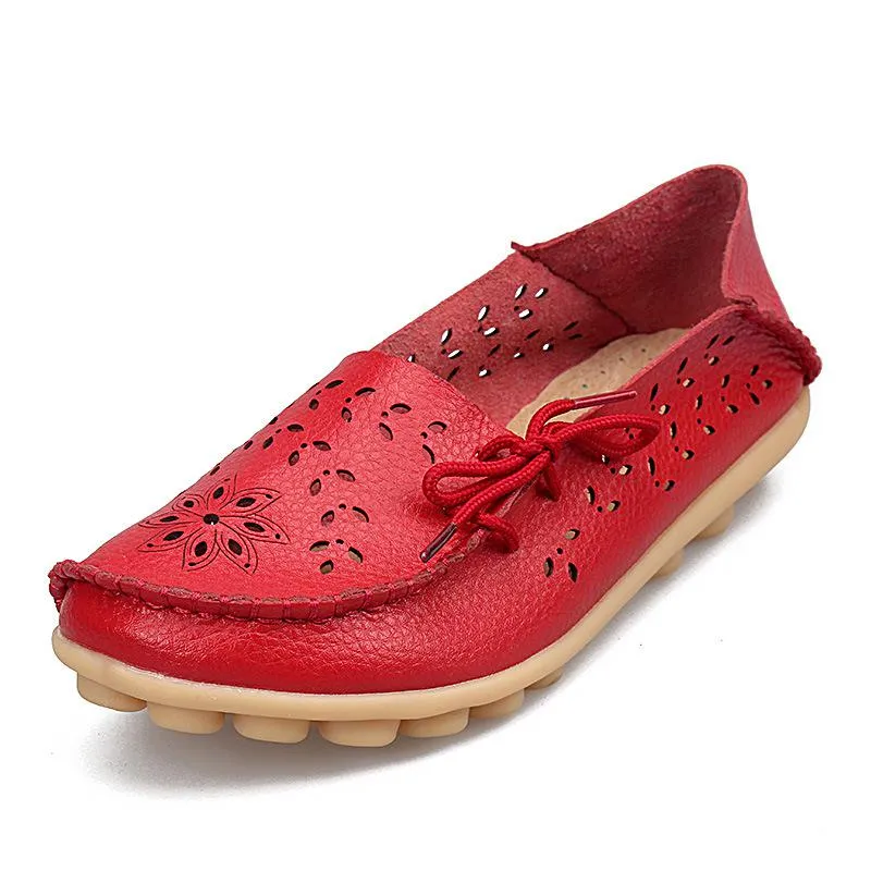 Genuine Leather Woman Loafer Shoes