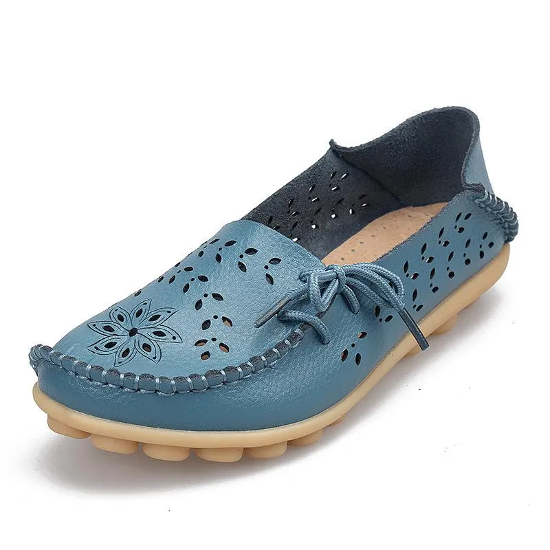 Genuine Leather Woman Loafer Shoes