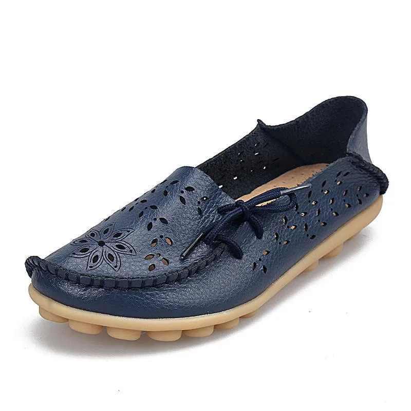 Genuine Leather Woman Loafer Shoes