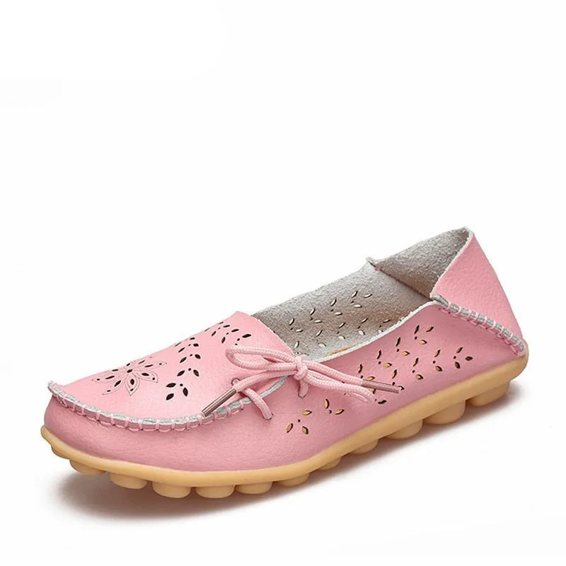 Genuine Leather Woman Loafer Shoes