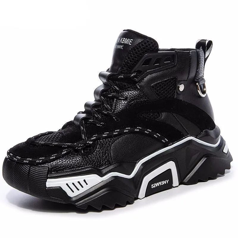 Genuine Leather Women's Platform Sneakers  Winter Fashion Women Chunky Shoes Breathable Ladies Trainers Footwear