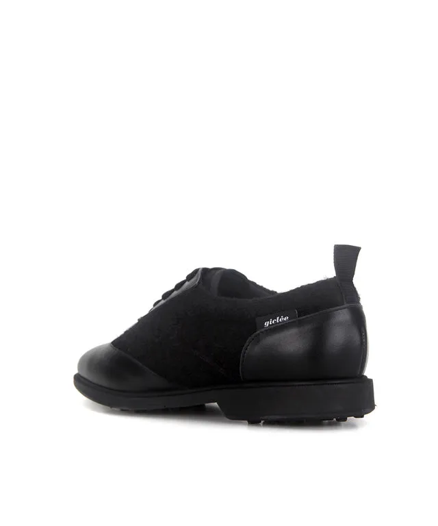 Giclee Warmer Spikeless Golf Shoes- Black