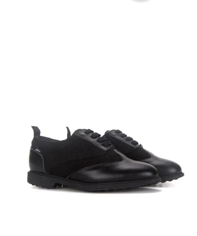 Giclee Warmer Spikeless Golf Shoes- Black