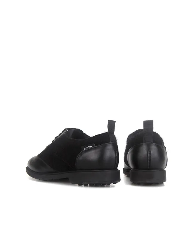 Giclee Warmer Spikeless Golf Shoes- Black