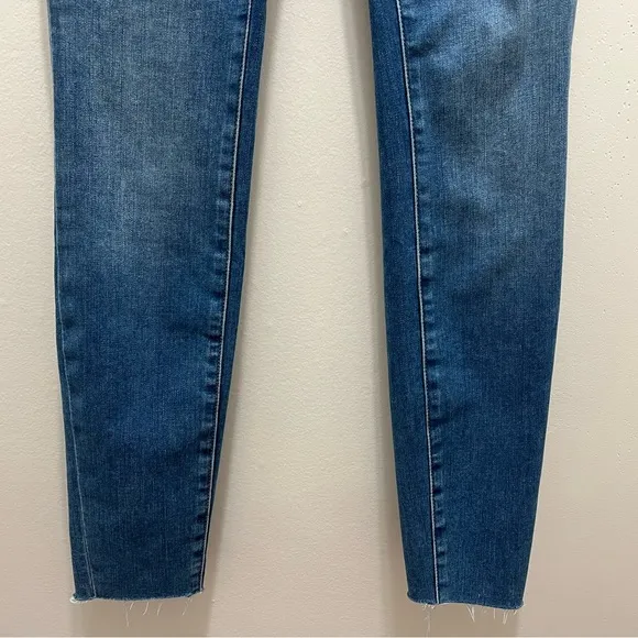 Good American Womens Good Legs ZebraPockets Skinny Jeans Blue Denim Blue Legs